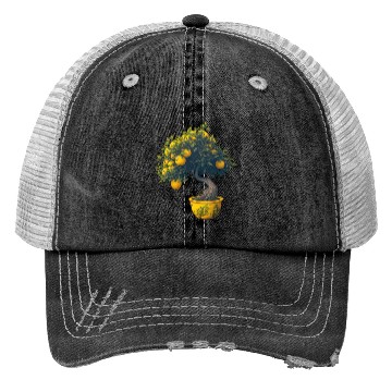 Discover Lemon Bonsai Tree Trucker Hats