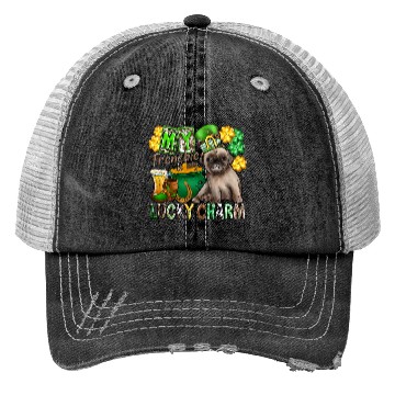 Discover My Frenchie Is My Lucky Charm Trucker Hats