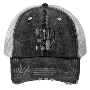 Discover Florist Gardener Dad Grayscale Gardening Tools Trucker Hats