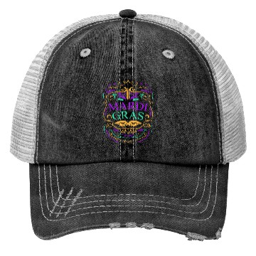 Discover Lettering And Ornaments For Mardi Gras Trucker Hats