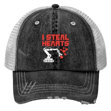 Discover Robot Robotics Engineer Valentines Trucker Hats