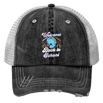 Discover Welcome Back To School Pupil Grade Teacher Trucker Hats