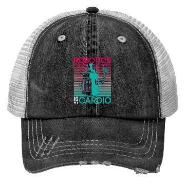 Discover Robot Robotics Engineer Robotics Trucker Hats