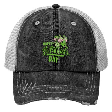 Discover Happy St Patricks Day Irish Flamingo Trucker Hats