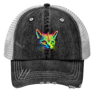 Discover Alien cosmic cat Trucker Hats
