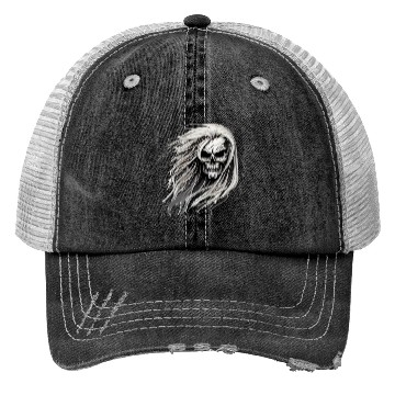 Discover Skull and Tresses Trucker Hats