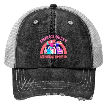 Discover International Women's Day Embrace Equity Trucker Hats