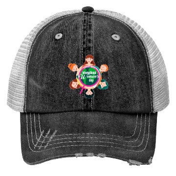 Discover International Women's Day Theme 2023 Embrace Equit Trucker Hats