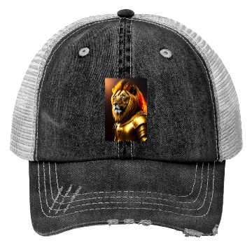 Discover LION KING SOLIDER Trucker Hats