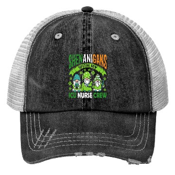 Discover Shenanigans With My ICU Nurse Crew Saint Trucker Hats