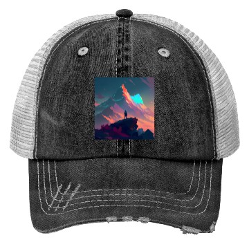 Discover Bluewing Spectral Color Mountain Trucker Hats