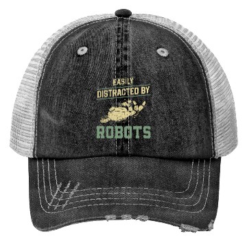 Discover Robot Robotics Engineer Easily Trucker Hats