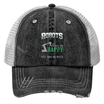 Discover Robot Robotics Engineer Robots Trucker Hats