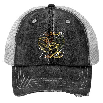 Discover Abstract Line Overlap Trucker Hats