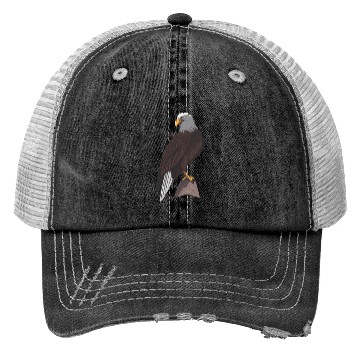 Discover Eagle flying perching Trucker Hats
