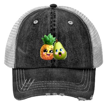 Discover Pineapple pear love - cute fruit design Trucker Hats