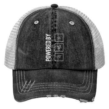 Discover Powered By Plants, Garden Plant Gardening Lover Trucker Hats