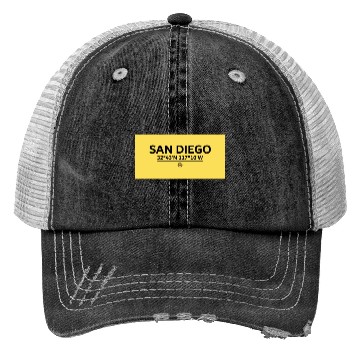 Discover San Diego Coordinate's design Trucker Hats