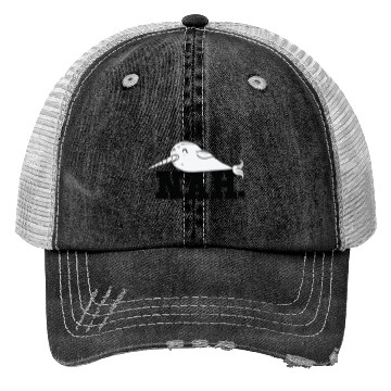 Discover Procrastinating Narwhal Lover Aquatic Animals Trucker Hats