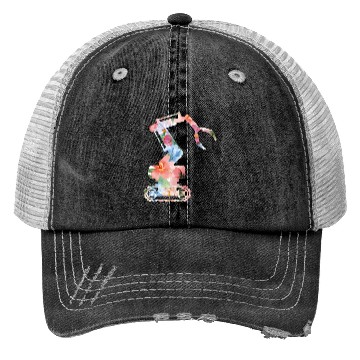 Discover Robot Robotics Engineer Flower Trucker Hats