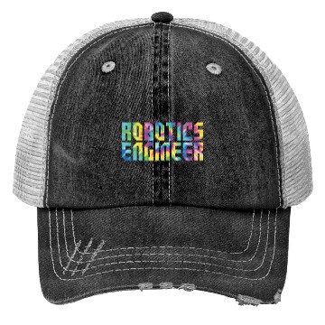 Discover Robot Robotics Engineer Tie Dye Trucker Hats