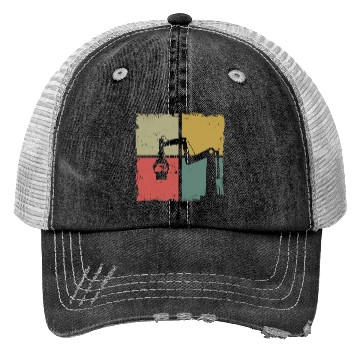 Discover Robot Robotics Engineer Retro Trucker Hats
