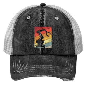 Discover Robot Robotics Engineer Retro Trucker Hats