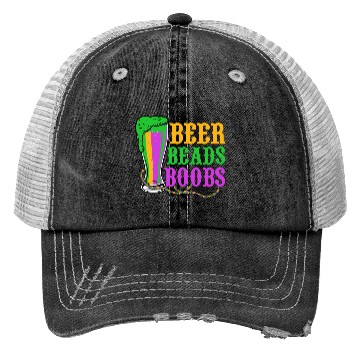 Discover Beer Beads Boobs Mardi Gras Party Trucker Hats