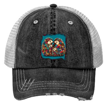 Discover HedgeWork Family - Sweet Hedghogs Trucker Hats
