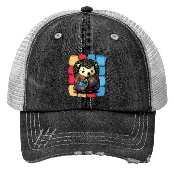 Discover PatchHog - Sweet Hedgehog Trucker Hats