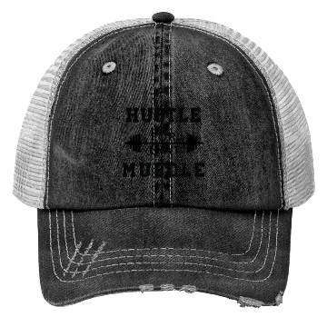 Discover Hustle That Muscle Gym Workout Trucker Hats