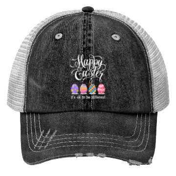 Discover Autism Easter Egg Bunny Puzzle Awareness Trucker Hats
