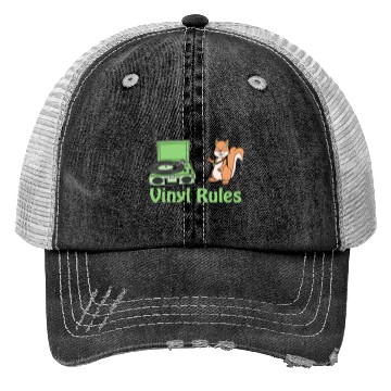 Discover vinyl rules pastel green Trucker Hats