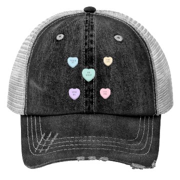 Discover CANDY HEART Trucker Hats