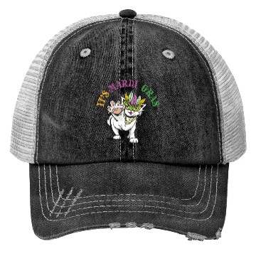 Discover Cat Mardi Gras Trucker Hats