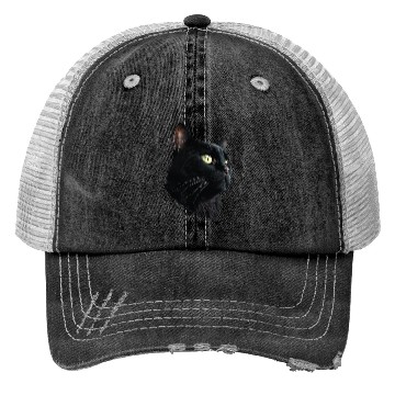 Discover BACK CAT 3D FACE Trucker Hats