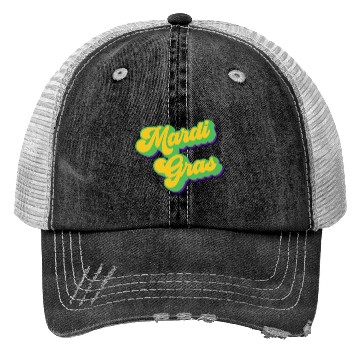 Discover Vintage Mardi Gras Retro Fat Tuesday Mardi Gras Trucker Hats
