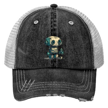 Discover Cute robot Trucker Hats