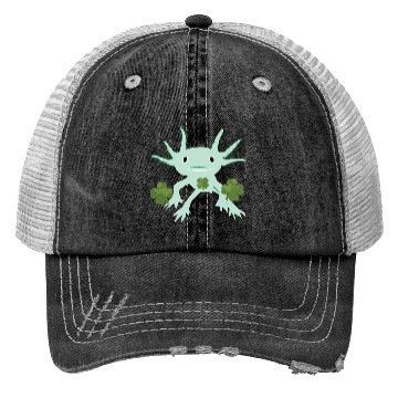Discover Axolotl St Patricks Day Trucker Hats