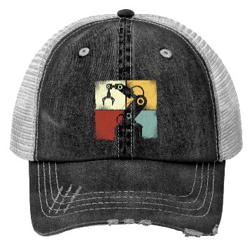 Discover Robot Robotics Engineer Retro Trucker Hats