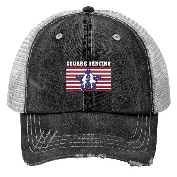 Discover American Flag Patriotic Square Dance Trucker Hats