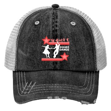 Discover Western Traditional Square Dance Retro Dancing Trucker Hats