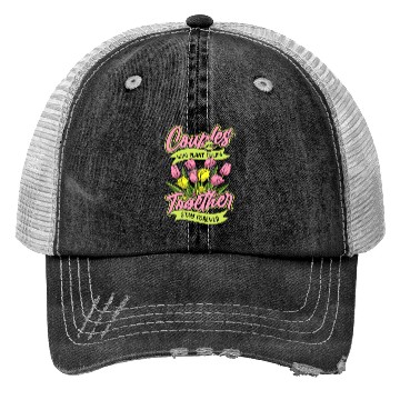 Discover Tulip Gardening Couple Trucker Hats