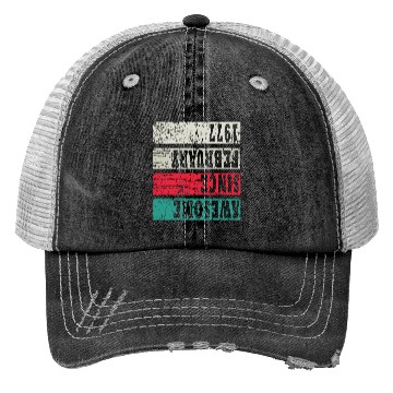 Discover Awesome Since 1977 Birthday Trucker Hats