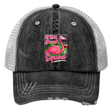 Discover Spring Break Squad Summer Vacation Spring Break Trucker Hats