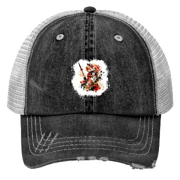 Discover Cute Samurai Cat Trucker Hats