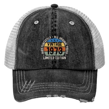 Discover 50th Birthday Vintage 1973 Trucker Hats