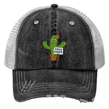 Discover Free Hugs Cactus Trucker Hats
