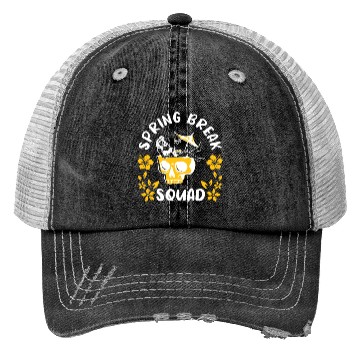 Discover Spring Break Squad Summer Vacation Spring Break Trucker Hats