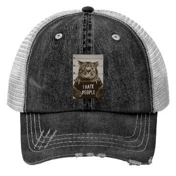 Discover I HATE PEOPLE Trucker Hats